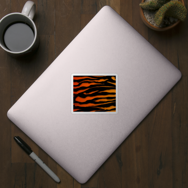 Orange Zebra by daghlashassan